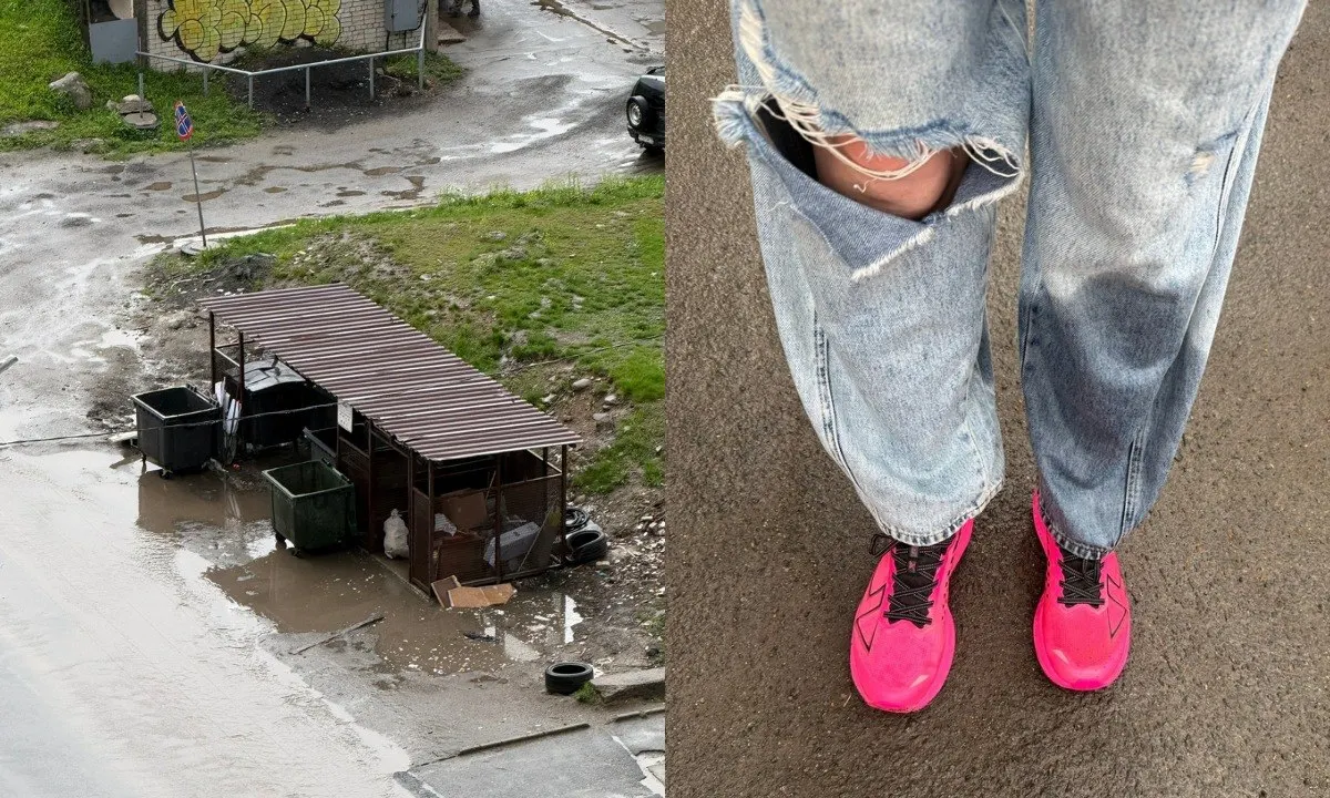 Жительница Петрозаводска провалилась по колено в заполненную водой яму рядом с контейнерной площадкой на Лососинском шоссе (дома 29–31) и призвала коммунальщиков устранить опасные ямы.