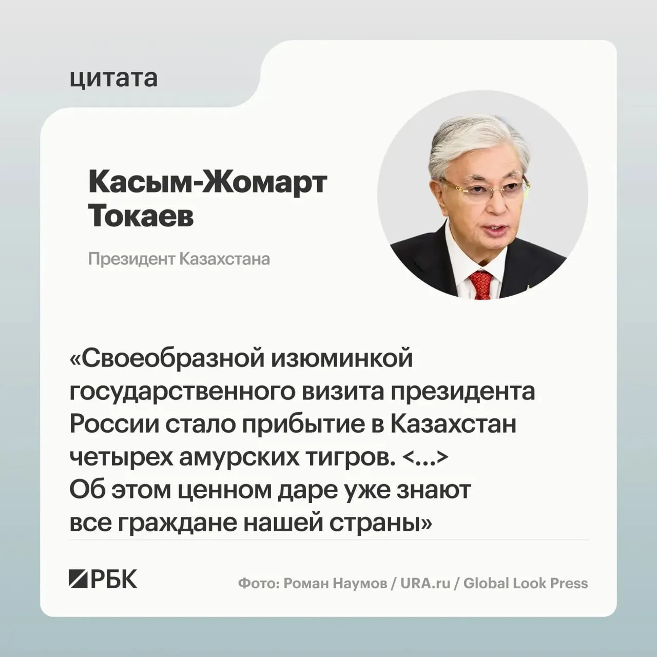 Казахстан обратился к России с просьбой помочь восстановить популяцию амурского тигра на своей территории — Москва передала в дар семейную группу животных и продемонстрировала презентацию для президентов.