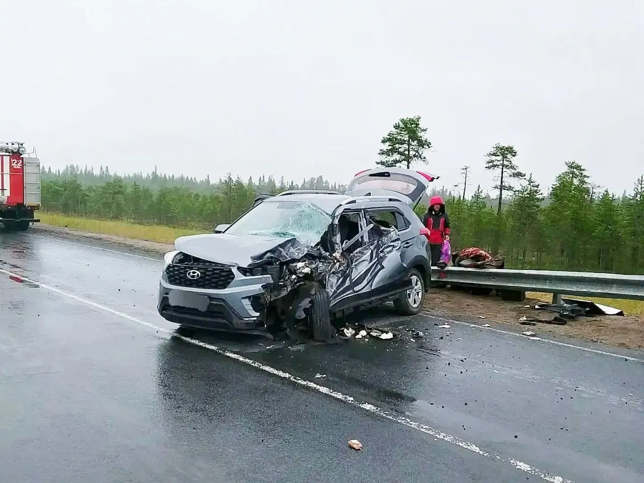 В&nbsp;Карелии грузовик врезался в&nbsp;легковой автомобиль на&nbsp;трассе «Кола»&nbsp;— есть пострадавший