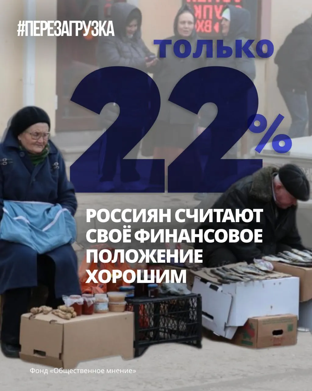 Опросы показывают ухудшение настроений и умеренный оптимизм: меньше россиян отмечают улучшение материального положения; начинается кампания «За мир и свободу» в более чем 130 округах.