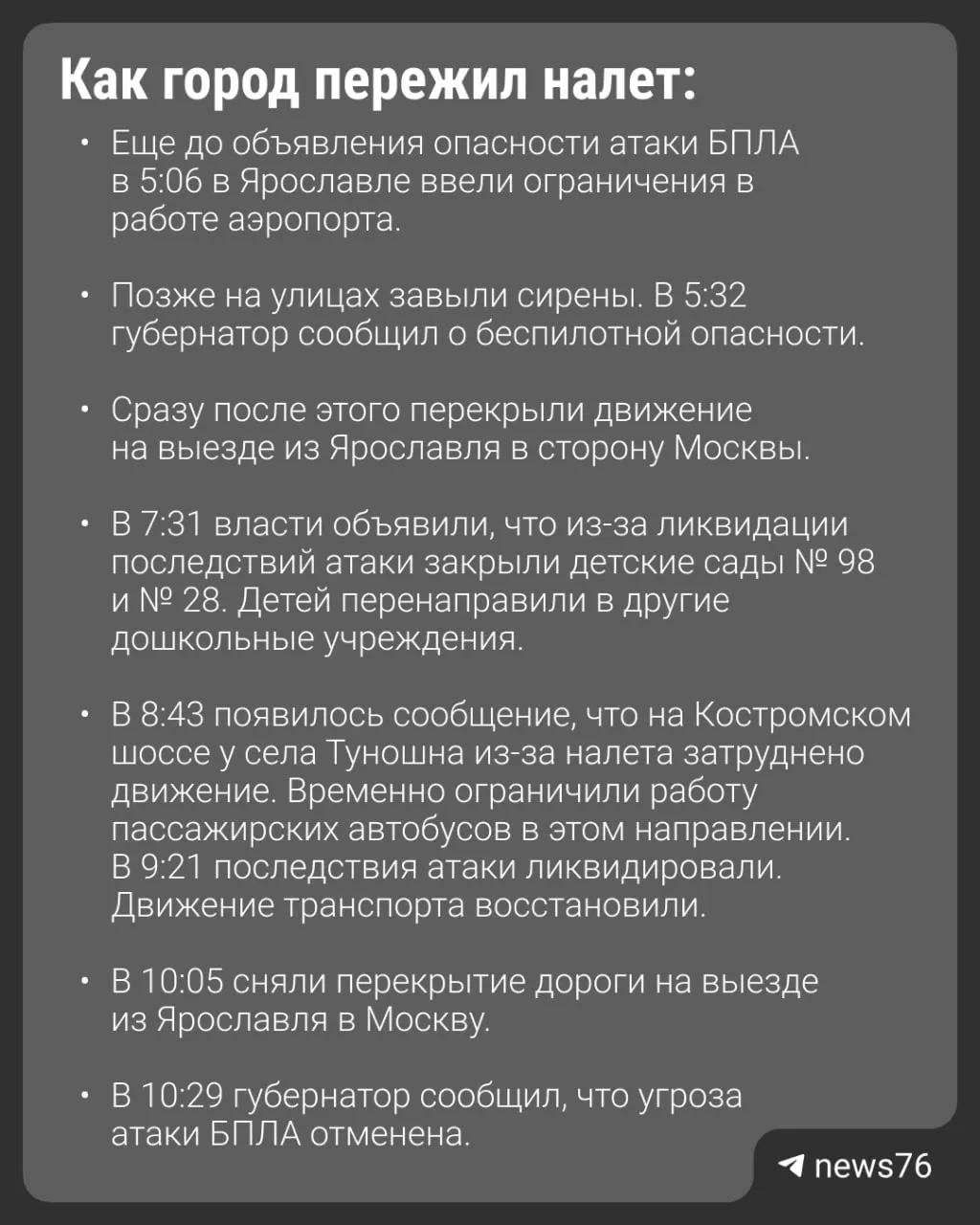 Утром по области произошёл налёт беспилотников: погиб один человек и пострадали 27 человек; обломки попали в автобус.