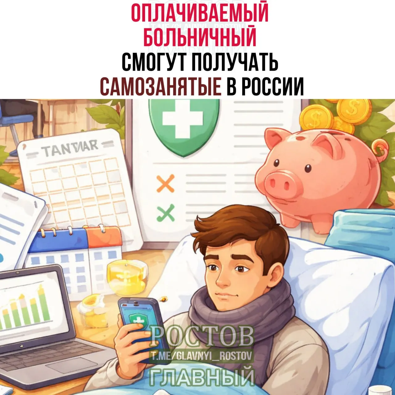 Самозанятые смогут получать оплачиваемый больничный: базовая выплата 35 000 ₽ доступна при взносах 1 344 ₽/мес, повышенная — 50 000 ₽ при 1 920 ₽/мес. Оформление через «Мой налог», Госуслуги или СФР.