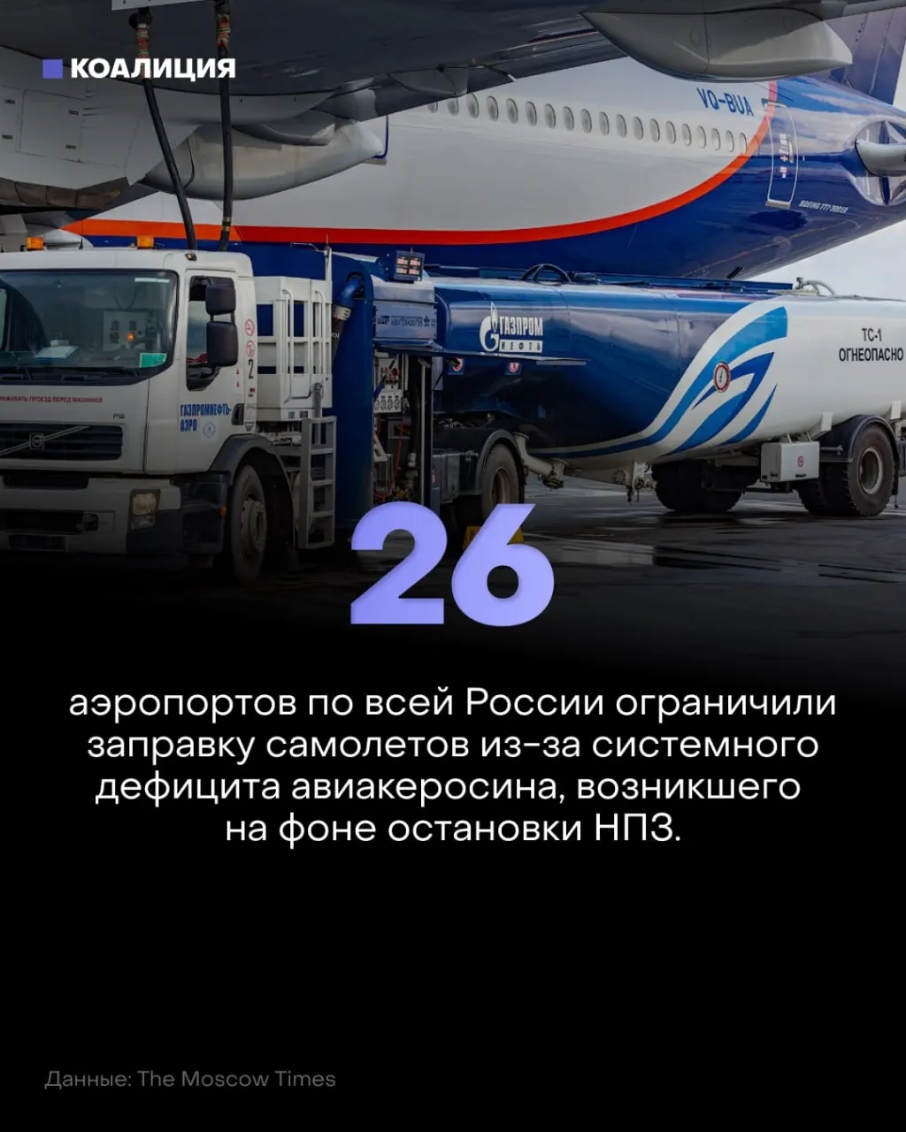 Из-за ограничений на поставки керосина заправку самолётов сокращают в аэропортах по всей России, цены на топливо растут, а экспорт ограничивают.
